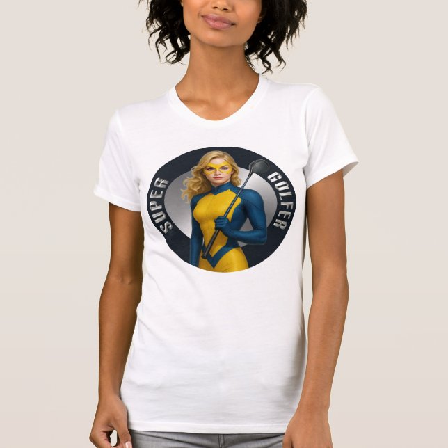Camiseta Super Golfer Woman's Golf T-Shirt (Anverso)