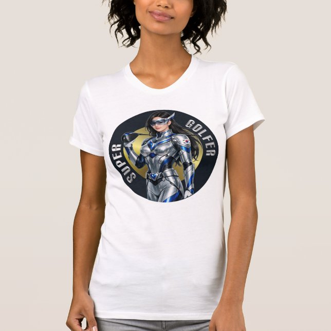 Camiseta Super Golfer Woman's Golf T-Shirt (Anverso)