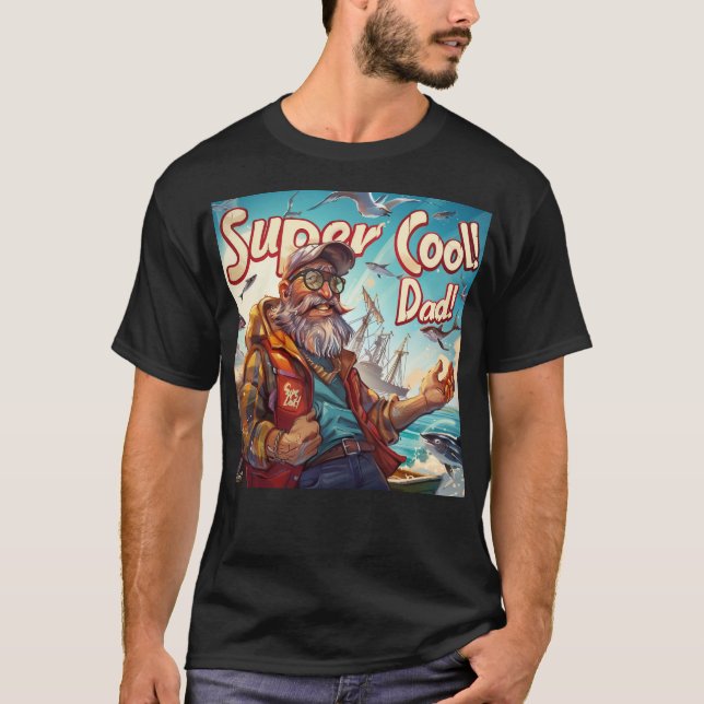 Camiseta Super Guay Dad Digital Art (Anverso)
