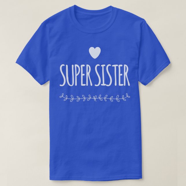Camiseta Súper hermana (Diseño del anverso)