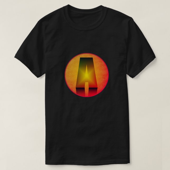 Camiseta Super Hero "A" Insignia (Diseño del anverso)