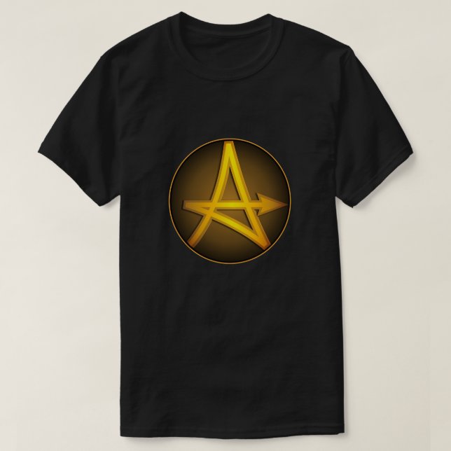 Camiseta Super Hero "A" Insignia (Diseño del anverso)