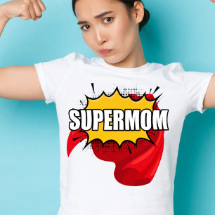 Camiseta Super hero adorable día de las madres Super mamá