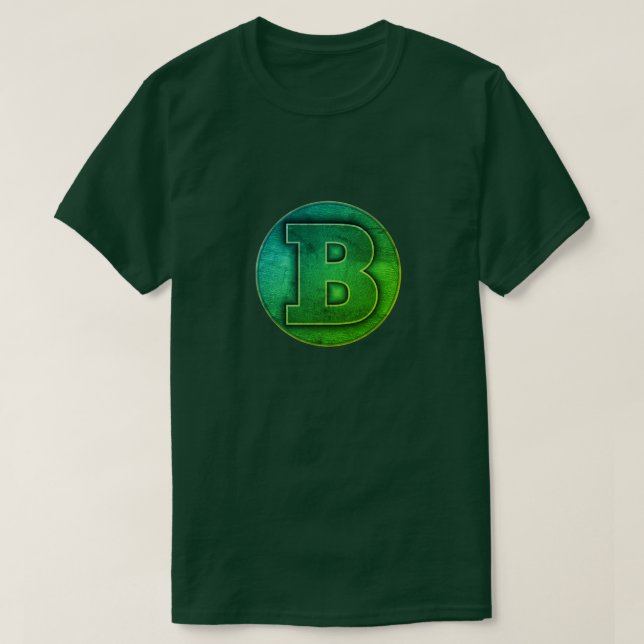 Camiseta Super Hero "B" Insignia (Diseño del anverso)