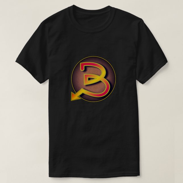 Camiseta Super Hero "B" Insignia (Diseño del anverso)