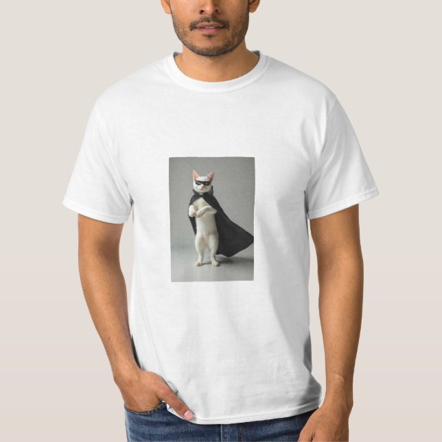 Camiseta Super Hero Cat (Anverso)