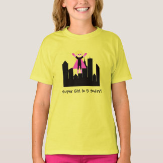 Camiseta Super Hero Chica de pelo rubio