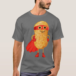 Camiseta Super Hero Chicken Nuggets Gracioso Hombre De Nugg