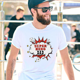 Camiseta Super Hero Dad Personalizado Bubble Fun