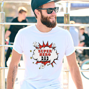 Camiseta Super Hero Dad Personalizado Bubble Fun