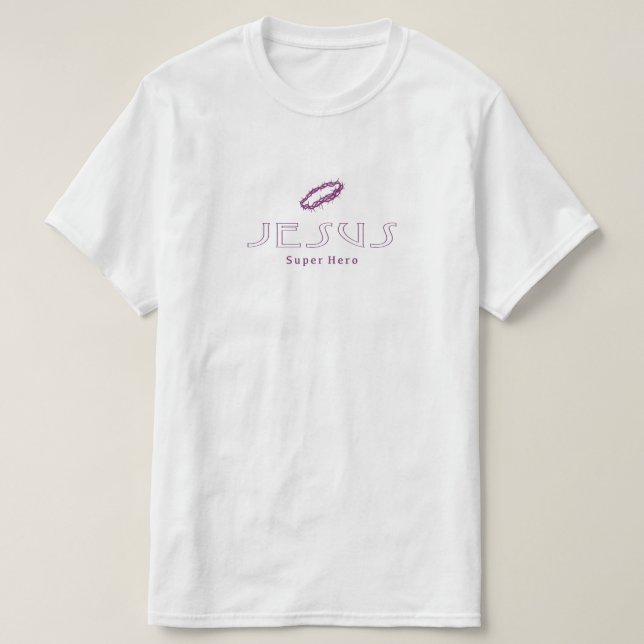 Camiseta Super Hero de Jesucristo (Diseño del anverso)