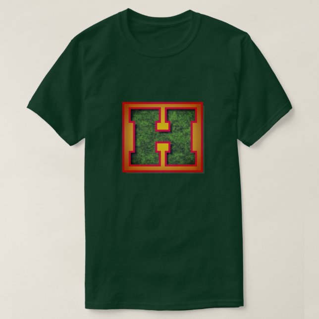 Camiseta Super Hero "H" Insignia (Diseño del anverso)