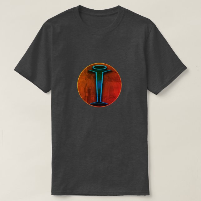 Camiseta Super Hero "I" Insignia (Diseño del anverso)