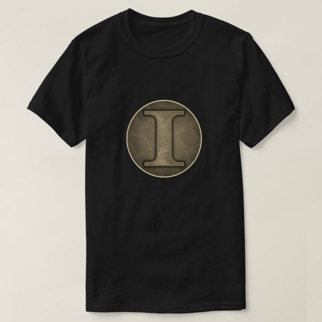 Camiseta Super Hero "I" Insignia (Diseño del anverso)