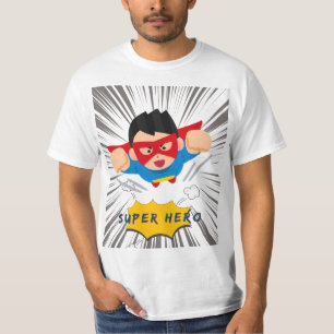 Camiseta Super Hero Kid - Poder de Personalizado de estilo
