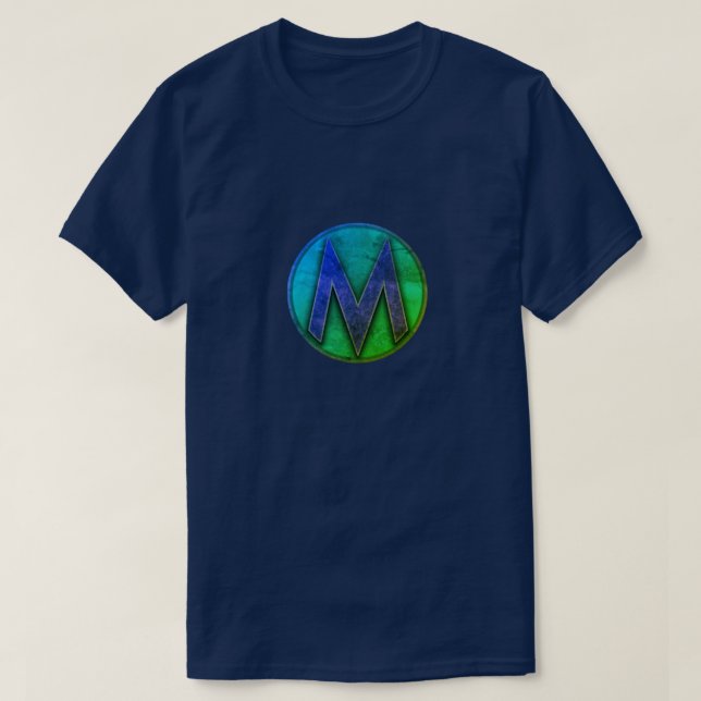 Camiseta Super Hero "M" Insignia (Diseño del anverso)