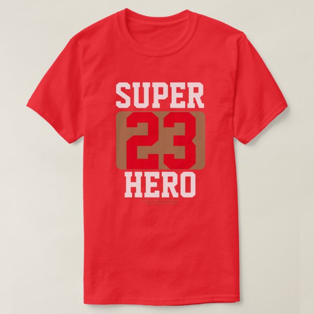 Camiseta SUPER HERO PERSONALIZAR UR FAVORITE PLAYER # T-Shi (Diseño del anverso)