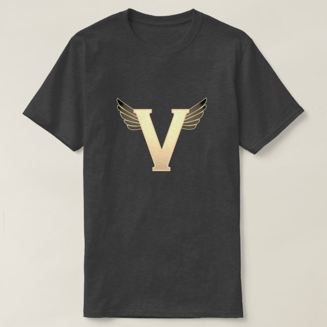 Camiseta Super Hero "V" Insignia (Diseño del anverso)