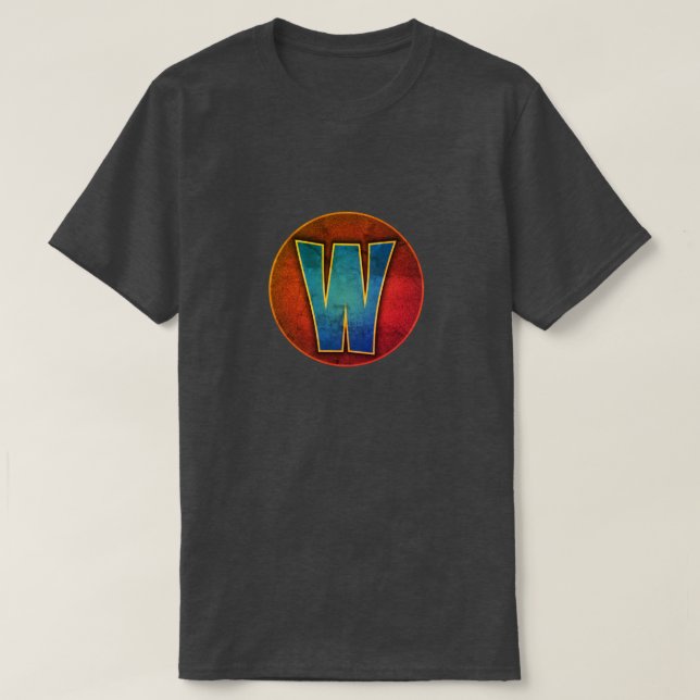 Camiseta Super Hero "W" Insignia (Diseño del anverso)