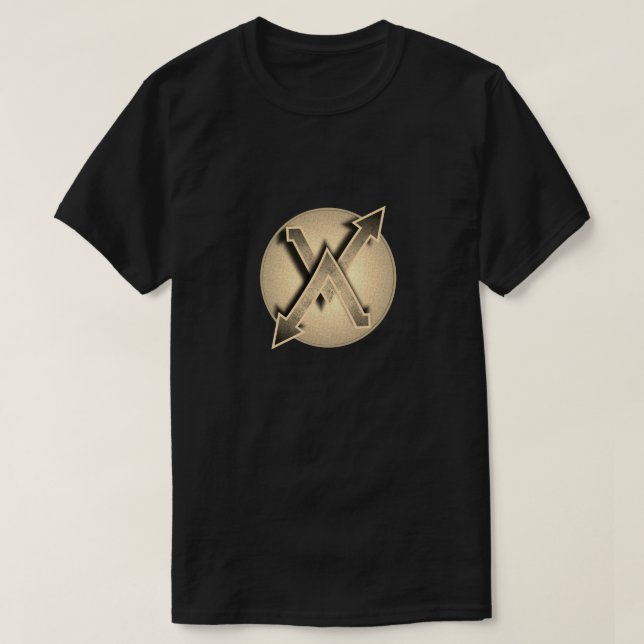 Camiseta Super Hero "X" Insignia (Diseño del anverso)