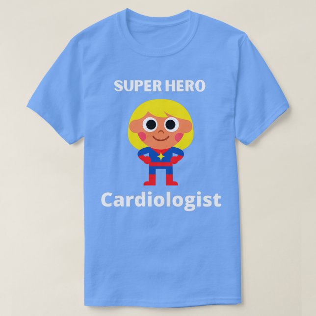 Camiseta súper héroe cardiólogo (Diseño del anverso)