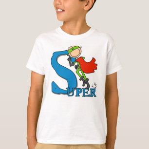 Camiseta Súper héroe de figura de palo