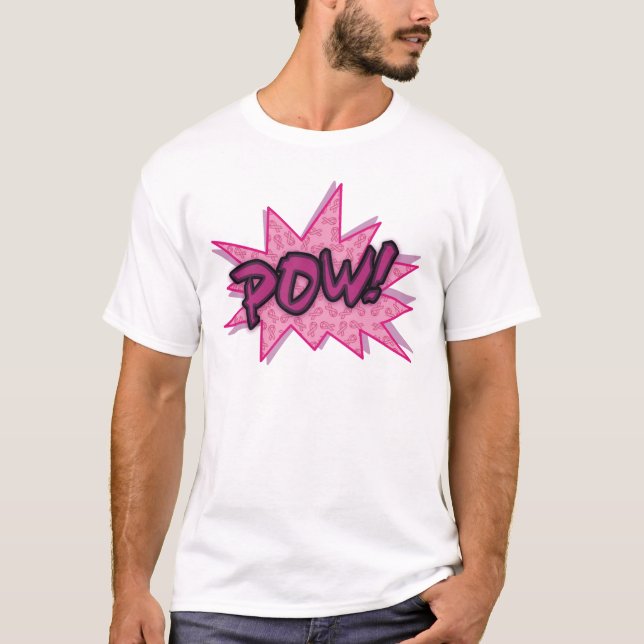Camiseta Súper Héroe del Cáncer de Seno (Anverso)