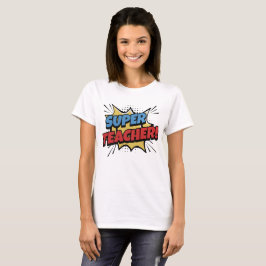 Camiseta Super Maestro Estilo Cómic