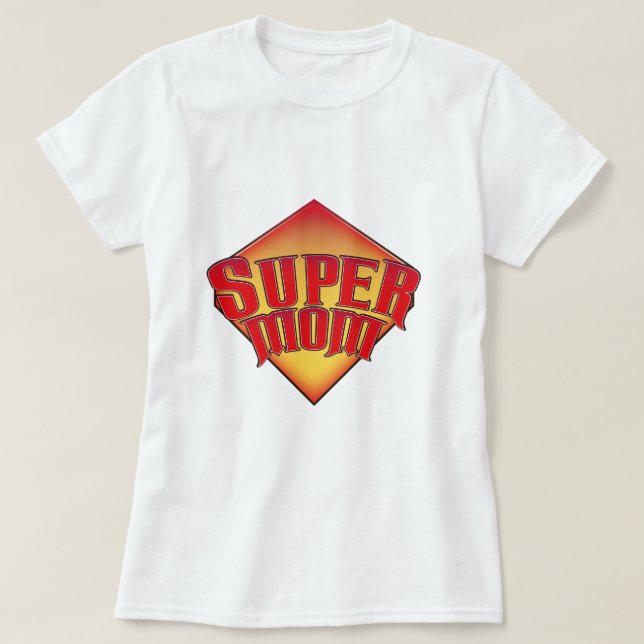Camiseta Super Mamá (Diseño del anverso)