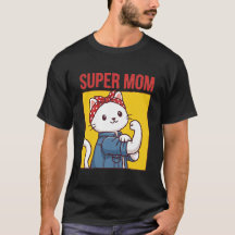 Super Mamá Gato Lindo Divertido Regalo de Poder de