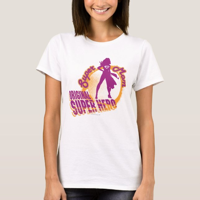 Camiseta Super mamá original Super Héroe (Anverso)