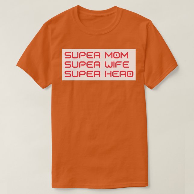 Camiseta Super Mamá Super Esposa Super Héroe Diablos (Diseño del anverso)