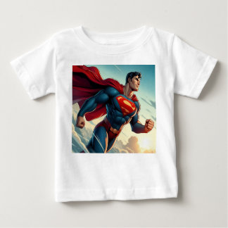 Camiseta Super Man Baby Fine Jersey