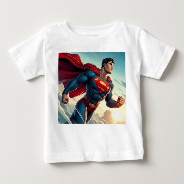 Camiseta Super Man Baby Fine Jersey (Anverso)