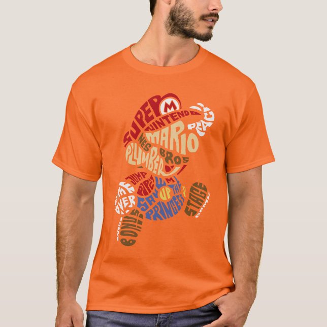 Camiseta "Super Mario Bros" – Aventura en Palabras (Anverso)