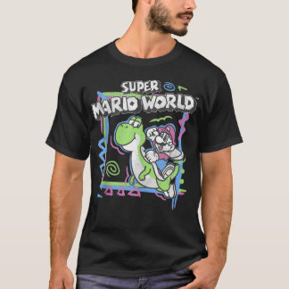 Camiseta Super Mario World 90's Abstracto Nintendo Yoshi