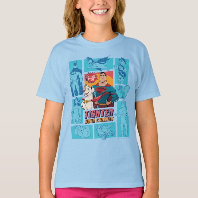 Camiseta Super-Mascotas y Liga de la Justicia - Apriete tus (Anverso)