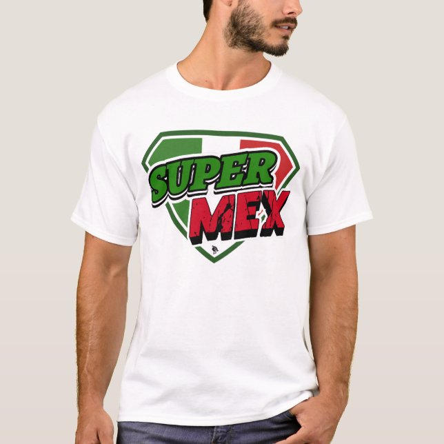 Camiseta Super Mex Shield LIBRE Label México (Anverso)