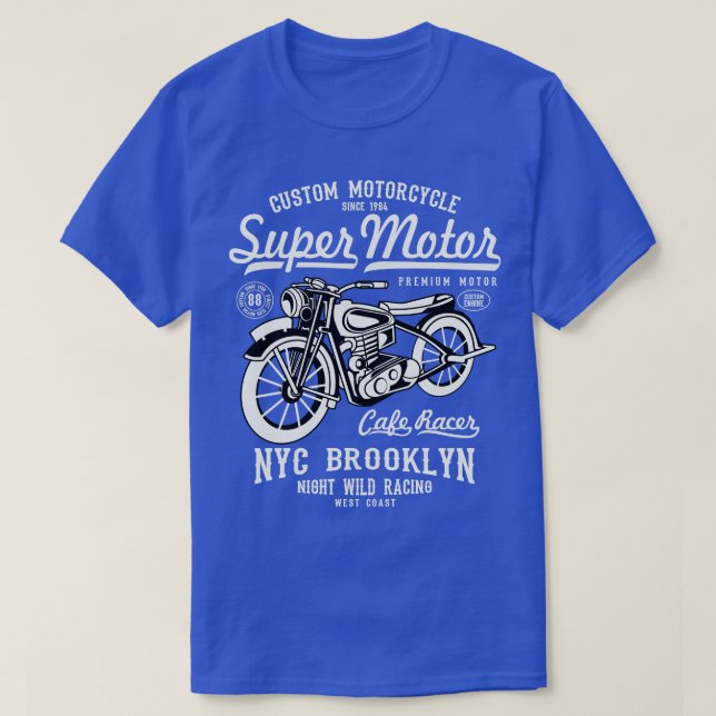 Camiseta Super Motor Cafe Racer (Diseño del anverso)