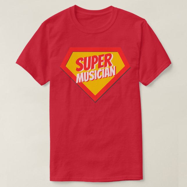Camiseta Super músico regalo (Diseño del anverso)
