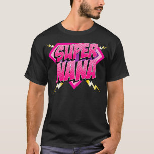 Camiseta Super Nana Superheroína Abuela libro de historieta
