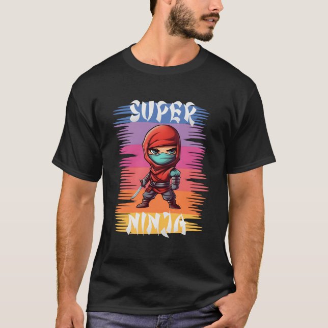 Camiseta Super Ninja Shinobi Funny Ninja (Anverso)