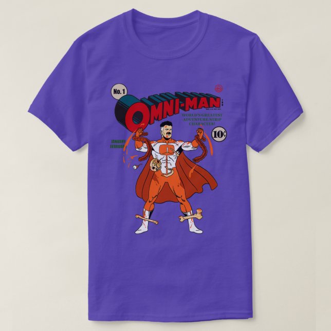 Camiseta Super OmniMan (Diseño del anverso)