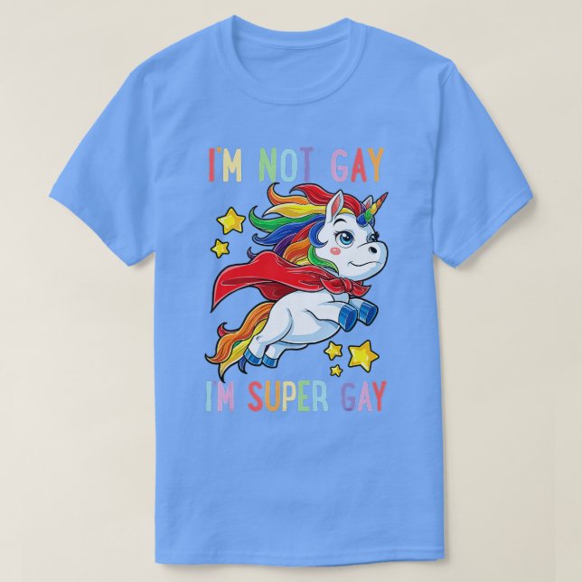 Camiseta Super orgullo gay de unicornio LGBTQ aliado de arc (Diseño del anverso)