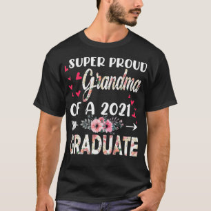 Camiseta Super Orgullosa Abuela Del Día De La Madre Graduad