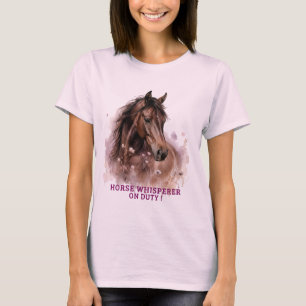 Camiseta Súper oyente de caballos de servicio - Equitación