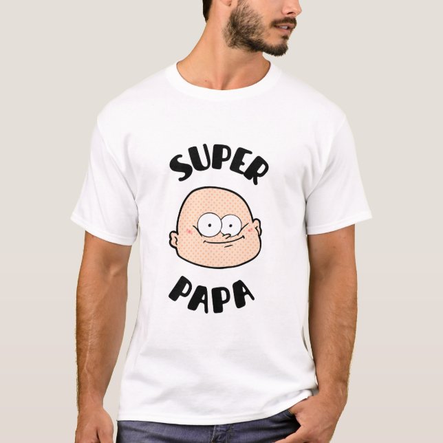 Camiseta Super papa (Anverso)