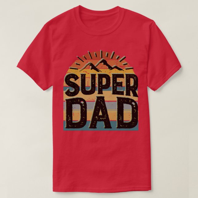 Camiseta super papá 5 (Diseño del anverso)