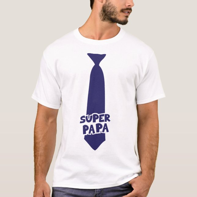 Camiseta super papa cravate 802 (Anverso)