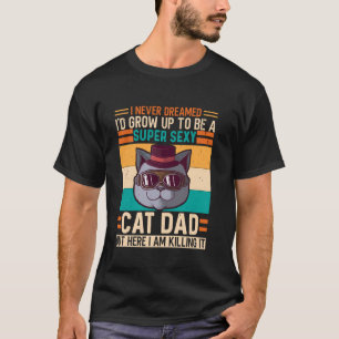 Camiseta Super Papá de Gato Más Lindo Muestra Tu Fanatismo